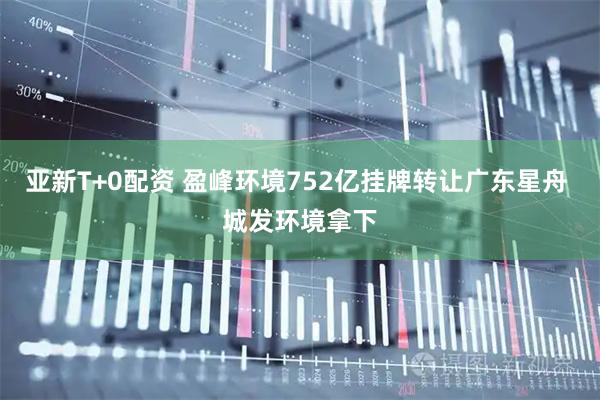 亚新T+0配资 盈峰环境752亿挂牌转让广东星舟 城发环境拿下