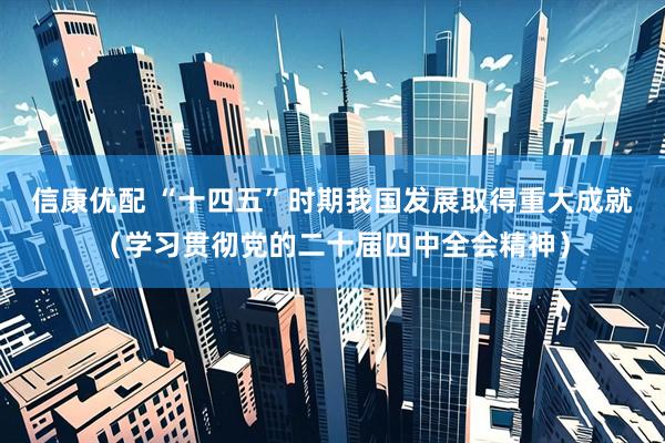 信康优配 “十四五”时期我国发展取得重大成就（学习贯彻党的二十届四中全会精神）