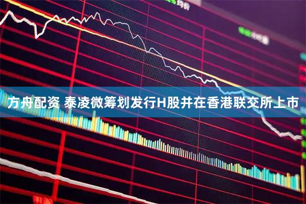 方舟配资 泰凌微筹划发行H股并在香港联交所上市